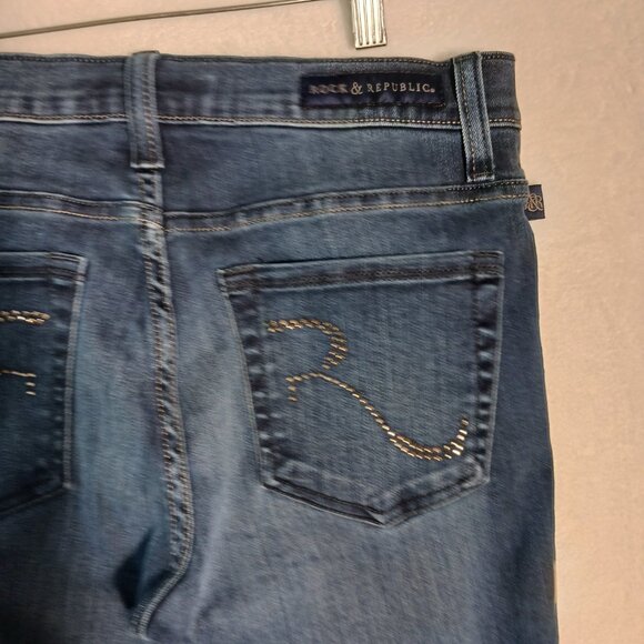 Rock & Republic Berlin Jeans, Size 8M, Straight/Skinny - Picture 10 of 16